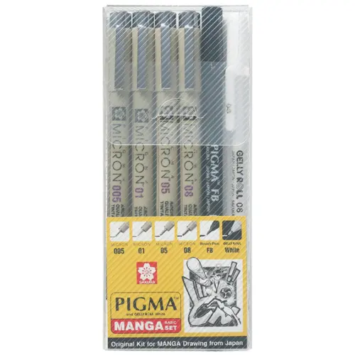 Set Manga Estilografos Pigma