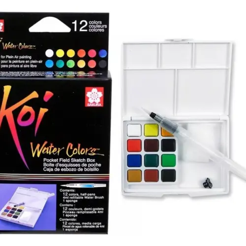 Set Acuarelas Koi