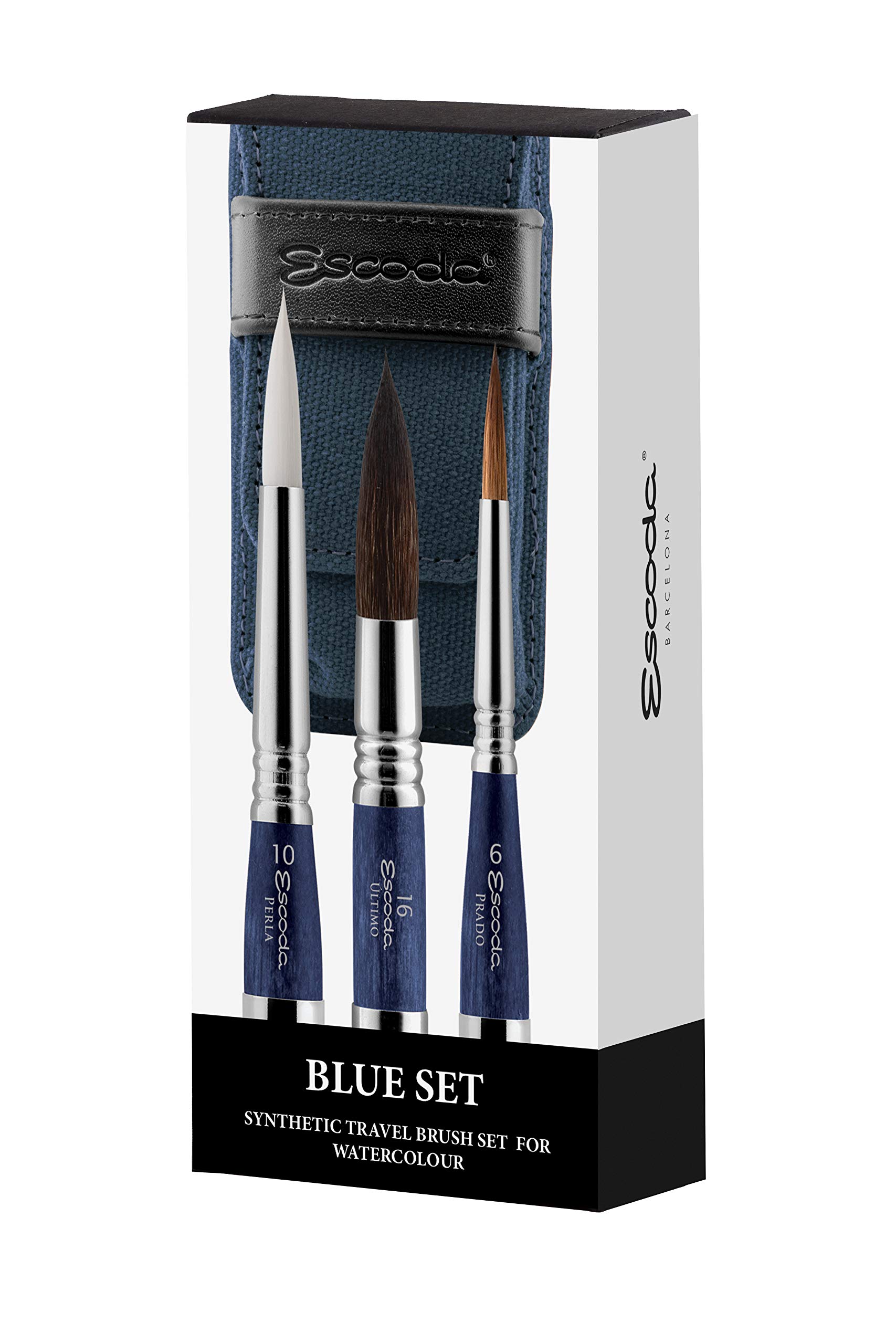 Set Pinceles de Viaje Escoda (Blue set)