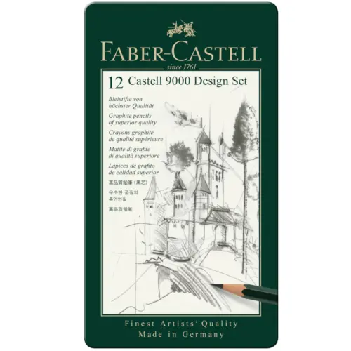 Set Lapices Grafito Faber Castell 12 Lapices