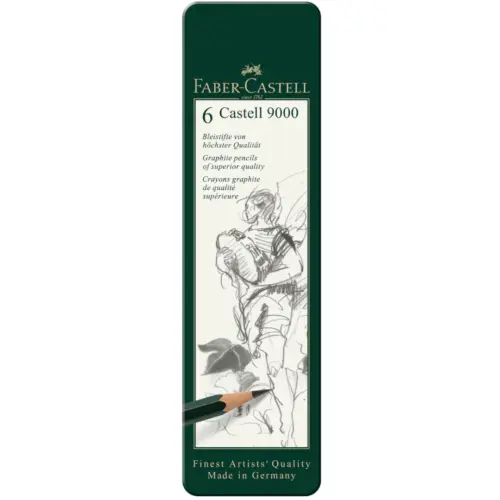 Set Lapices Grafito Faber Castell 6 Lapices