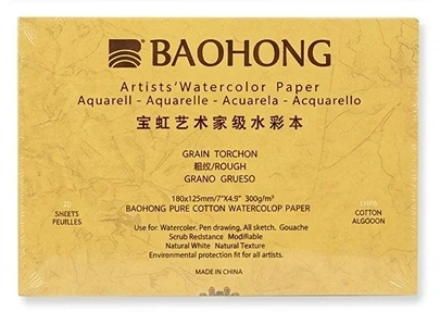 Block Baohong Artist Grano Grueso 12.5cm x 18cm